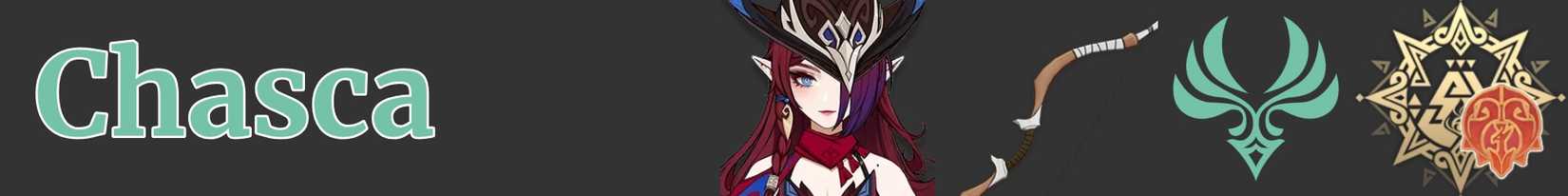 Chasca Info Icons Anemo Bow Flower Feather Clan