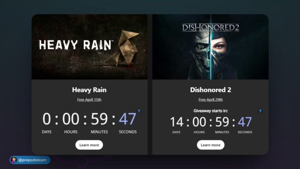 Повторная Раздача Steam-ключей для Heavy Rain от Lenovo начнётся в 19:00 МСК