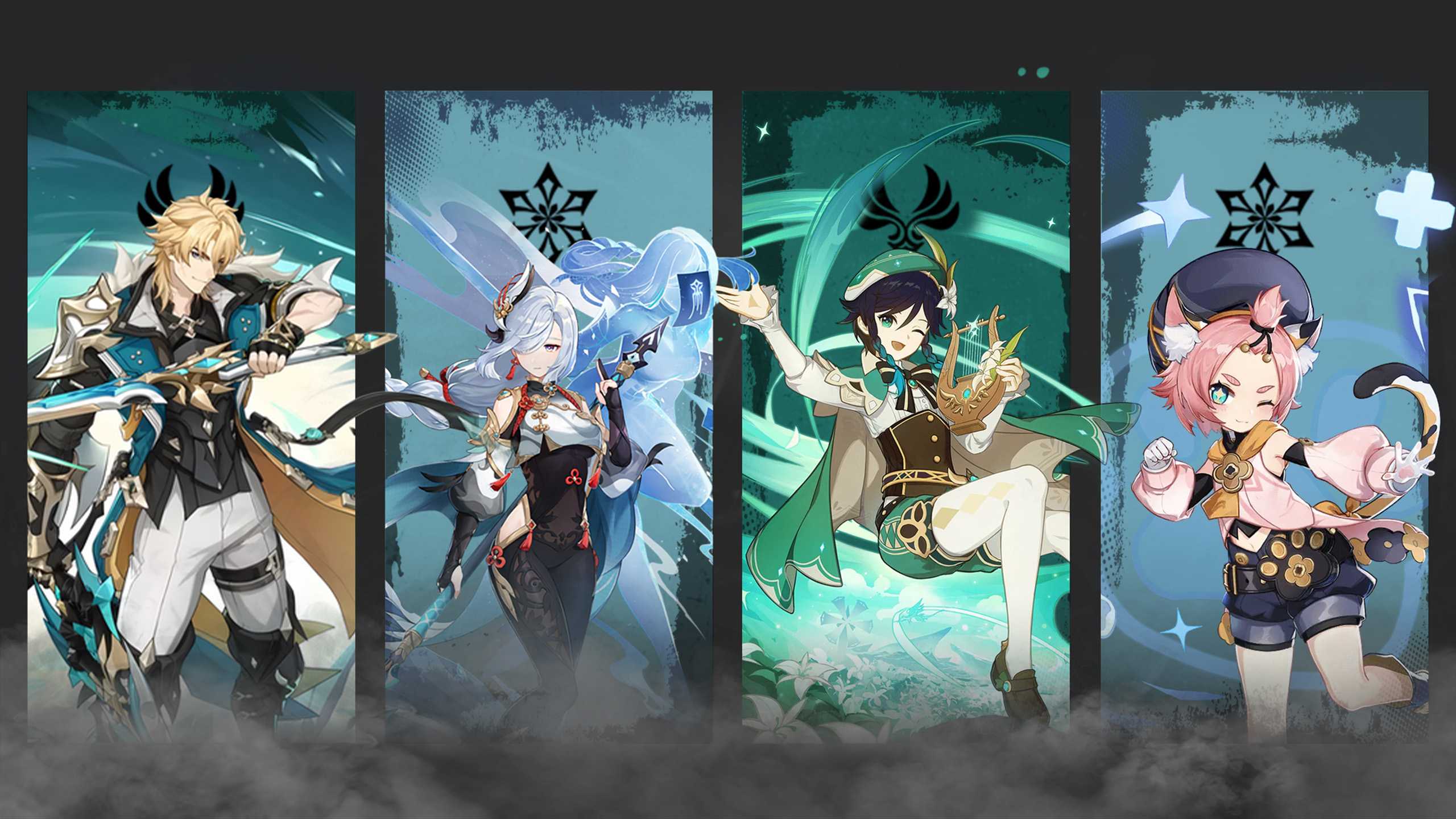 Shenhe-Venti-Diona-Varka Best Teams In Genshin Impact