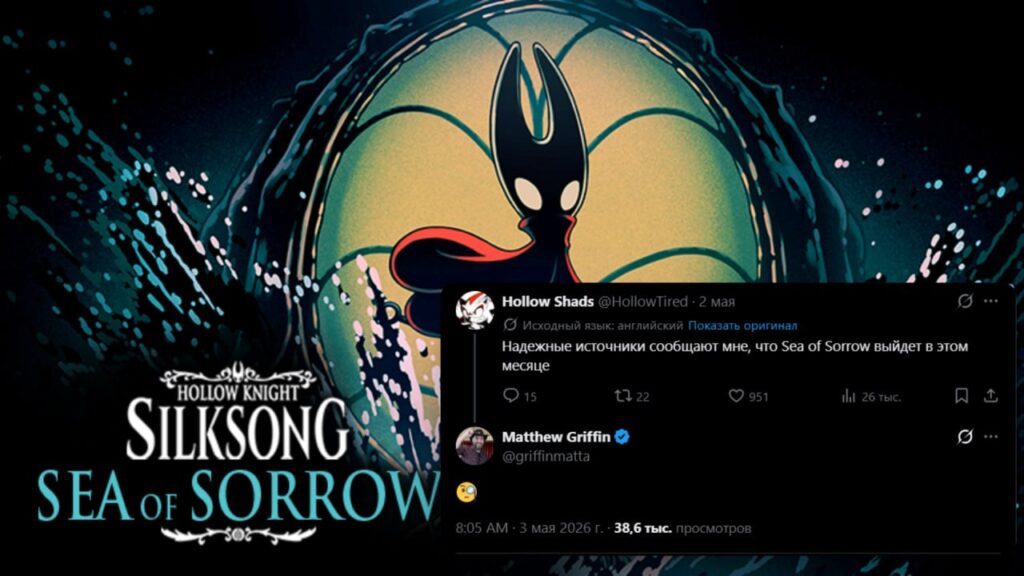 Новости по DLC Sea of Sorrow для Hollow Knight: Silksong появятся уже в этом месяце